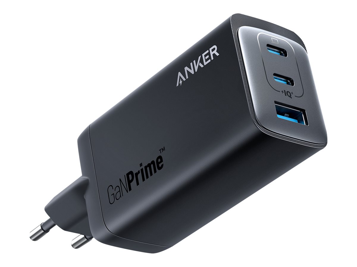 ANKER 737 Prime Charger 120W Ladegeraet 2x USB-C 1x USB-A schwarz ANKER 737 Prime Charger 120W Ladegeraet 2x USB-C 1x USB-A schwarz