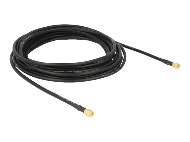 Delock Antennenkabel SMA Stecker > SMA Stecker LMR195 5 m Delock Antennenkabel SMA Stecker > SMA Stecker LMR195 5 m