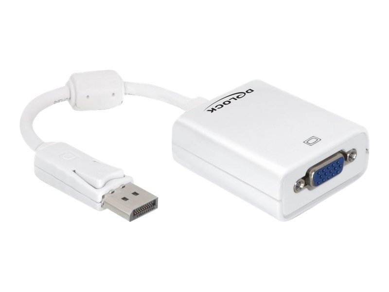 Delock Adapter Displayport 1.2 Stecker > VGA Buchse weiss