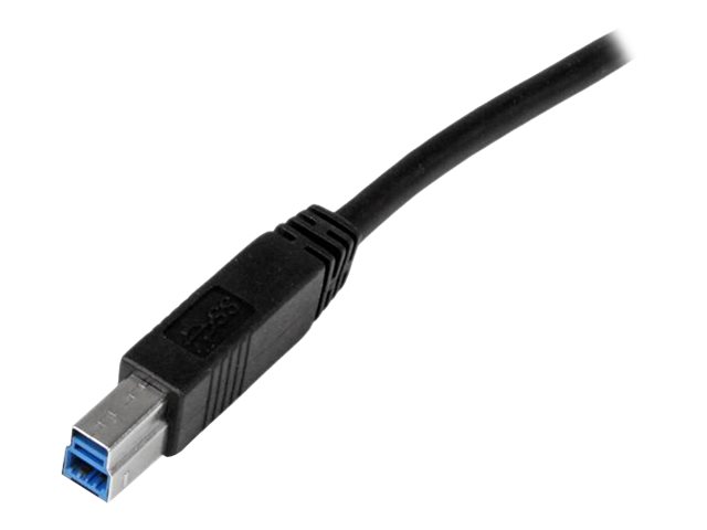 StarTech.com 2m zertifiziertes USB 3.0 SuperSpeed Kabel A auf B - Schwarz - USB 3 Anschlusskabel - Stecker/Stecker - USB-Kabel - 2 m