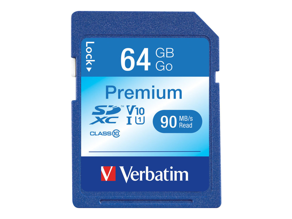 VERBATIM PREMIUM U1 SDXC KARTE 64GB