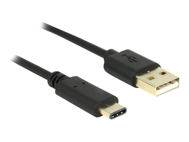 Delock Kabel USB 2.0 Typ-A Stecker > USB Type-C 2.0 Stecker 2,0 m schwarz