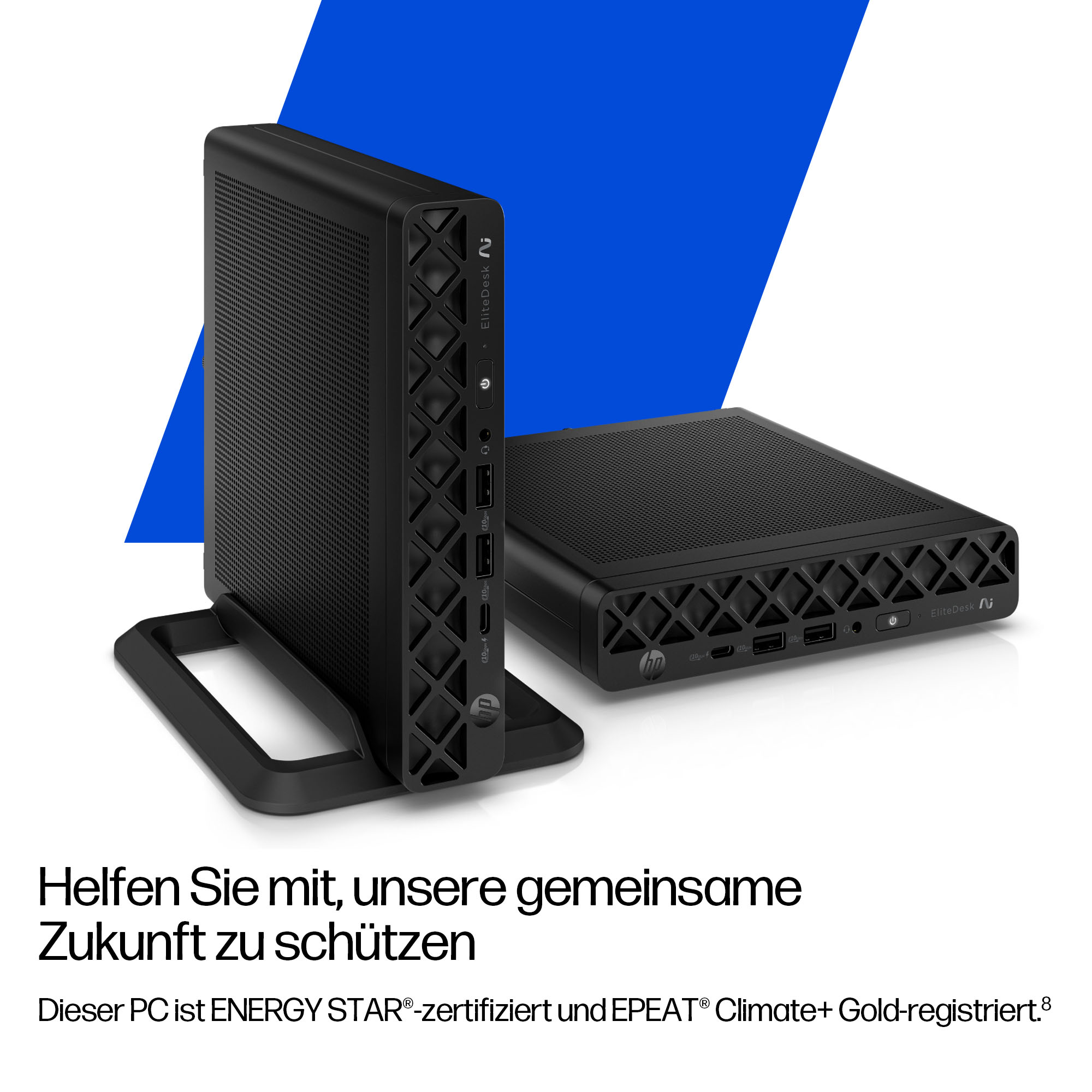 HP EliteDesk 8 Mini G1a AMD Ryzen AI 5 340 32GB 512GBSSD W11P 3J Gar DE