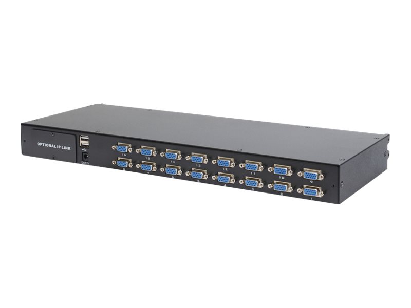 DIGITUS Professional DS-72214 - KVM-Switch - 16 Anschlüsse - an Rack montierbar