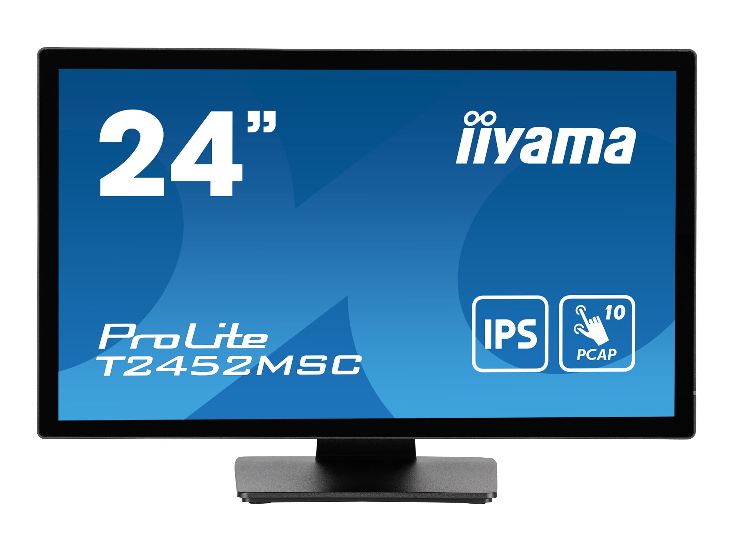 61cm24 1920x1080 iiyama ProLite T2452MSCB1 169 FHD IPS Touch 14ms HDMI DP USBC Speaker Black