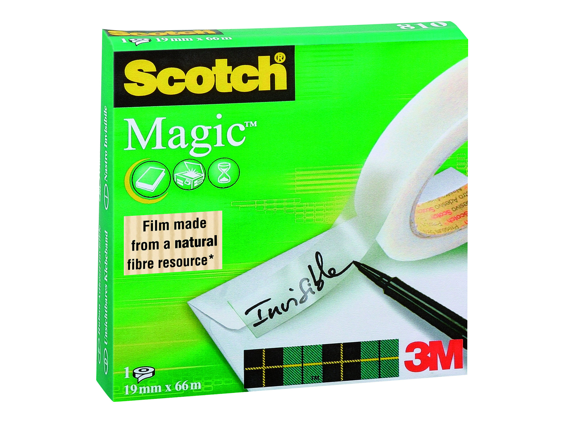 Scotch Magic 810 Klebefilm matt 19,0 mm x 66,0 m 1 Rolle Scotch Magic 810 Klebefilm matt 19,0 mm x 66,0 m 1 Rolle