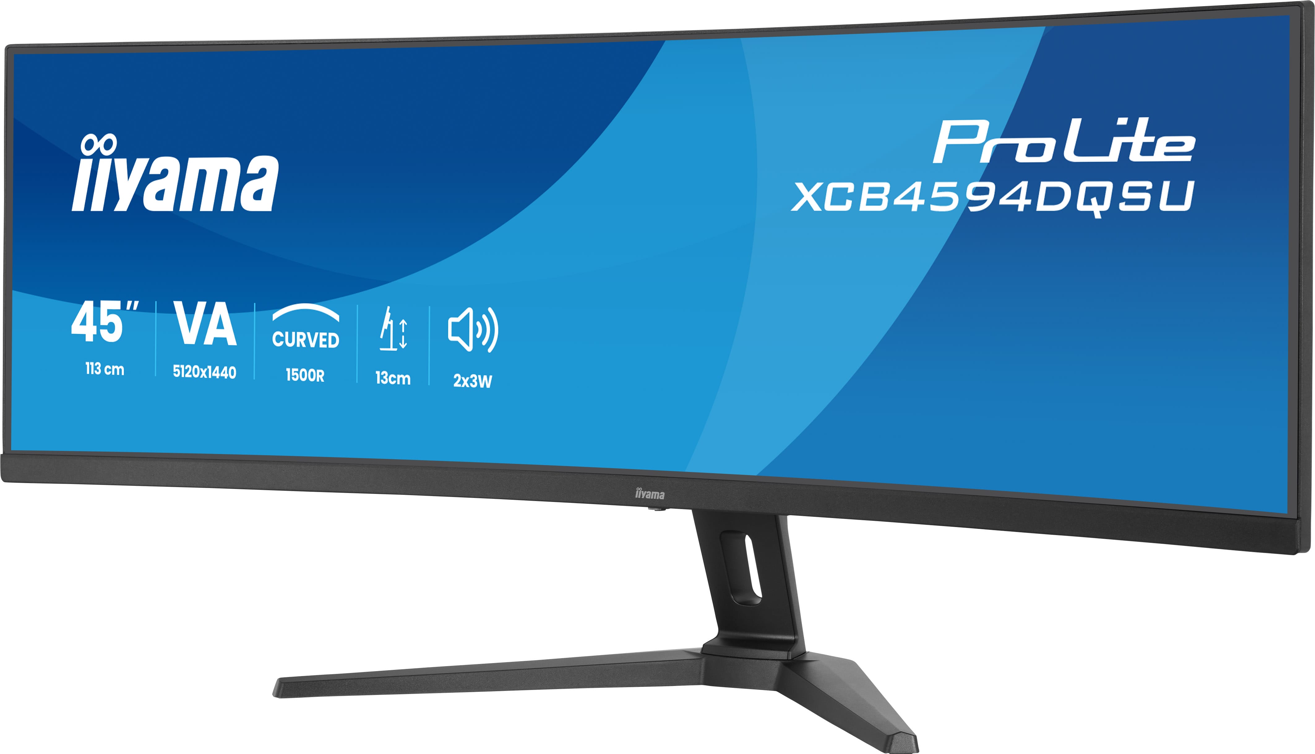 Iiyama ProLite XCB4594DQSU-B1 gebogen 32:9 2xHDMI+DP+2xUSB-C