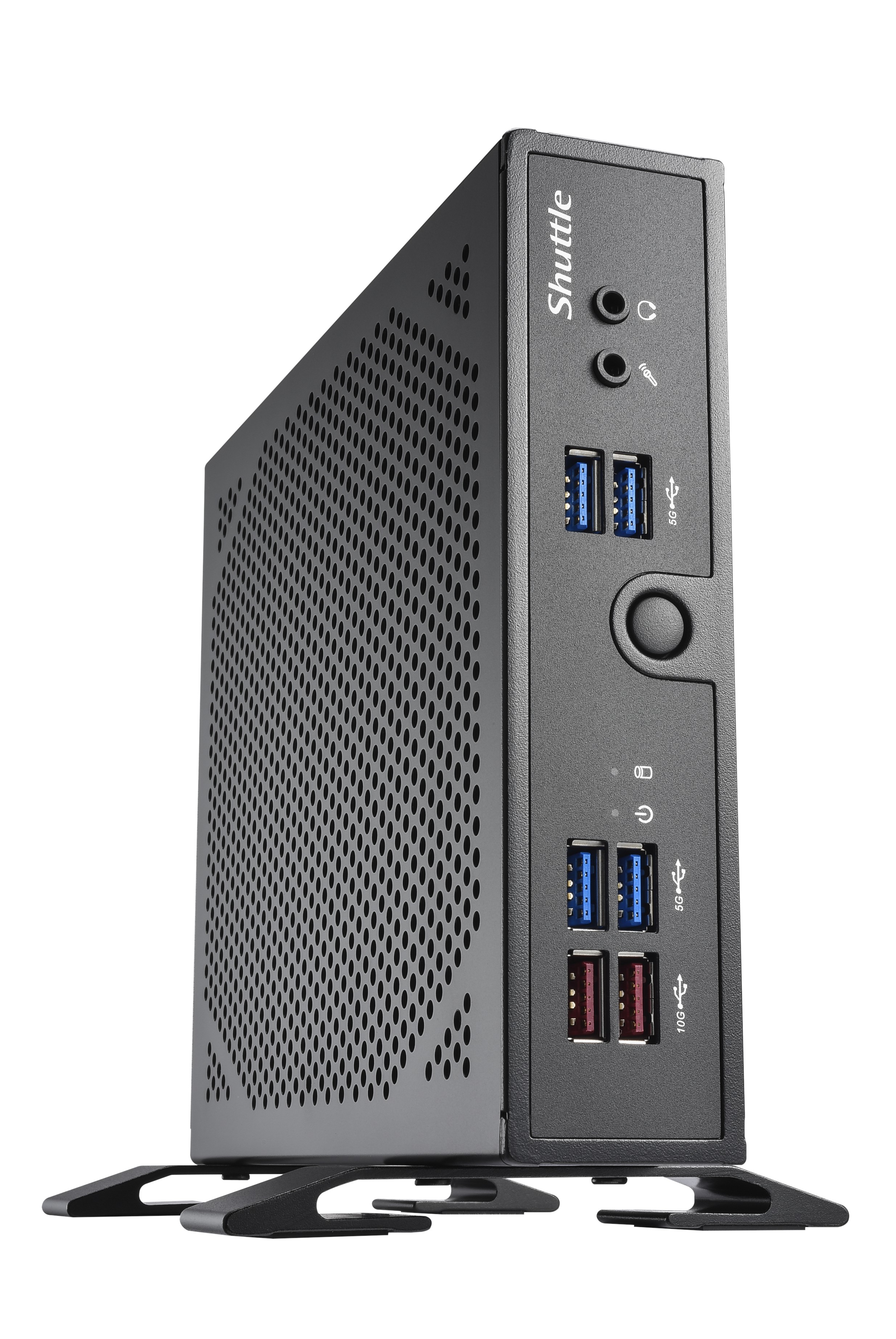 Barebone XPC slim DS50U Intel Celeron 7305 2xSODIMM DDR5 2xM2 1xSATA 1xHDMI 1xDP 1xVGA Black
