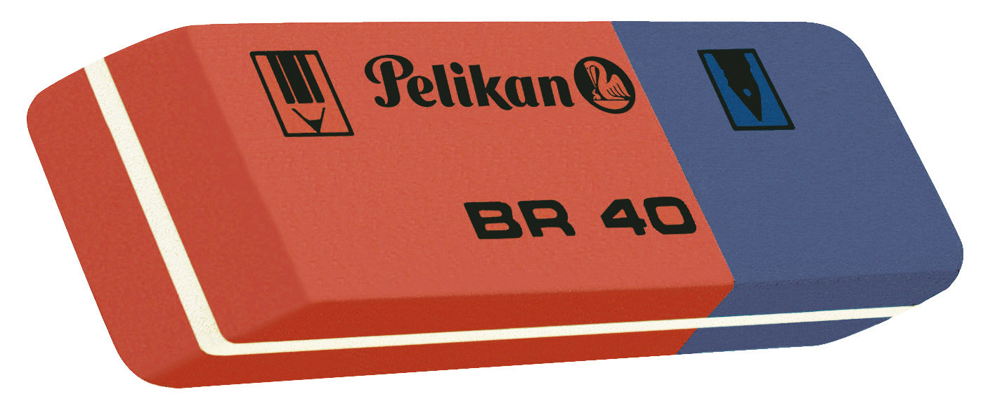 Pelikan Radiergummi BR40 rot/blau Pelikan Radiergummi BR40 rot/blau