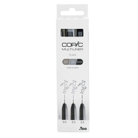COPIC Multiliner Fineliner schwarz 0,5 mm, 3 St