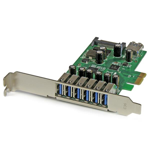 STARTECHCOM 7 Port PCI Express SuperSpeed USB 30 Card Adapter