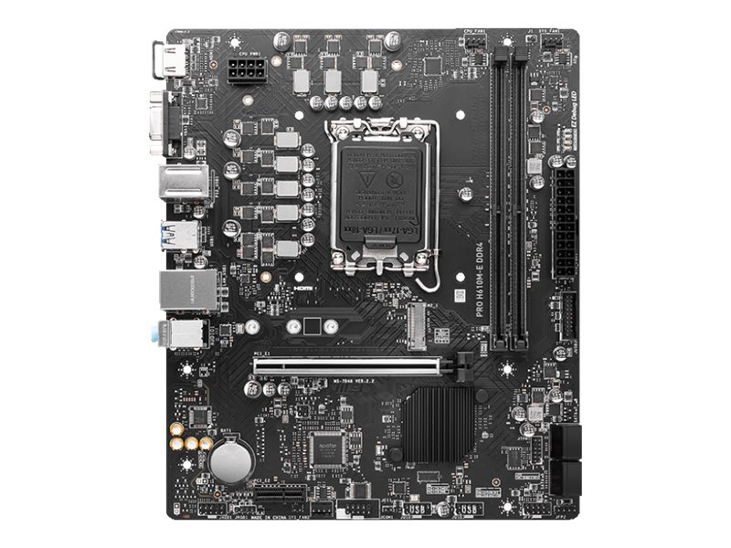 MSI PRO H610M-E DDR4 DDR4 MSI PRO H610M-E DDR4 DDR4