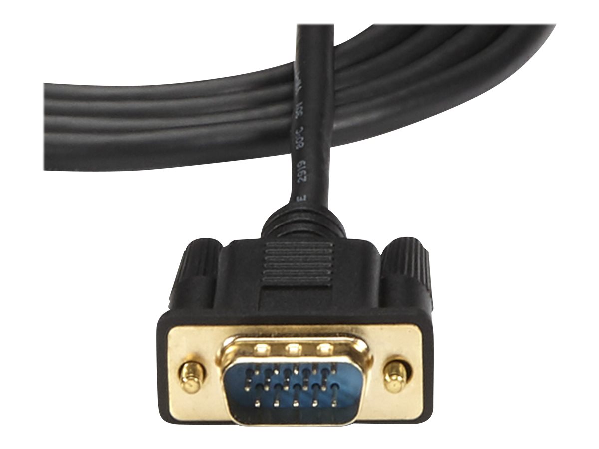 StarTech.com 1,8m aktives HDMI auf VGA Konverter Kabel - HDMI zu VGA Adapter 180cm - Schwarz - 1920x1200 / 1080p - Videokonverter - Schwarz