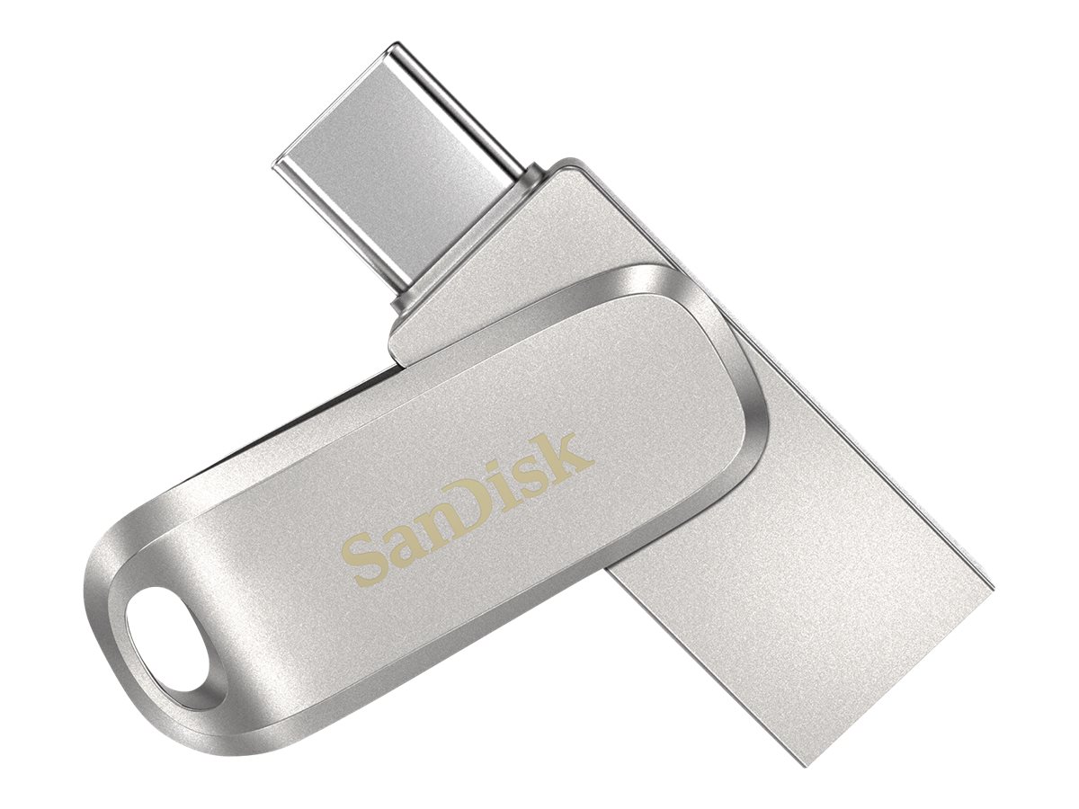 SanDisk USB-Stick Ultra Dual Drive Luxe Type-C silber 64 GB