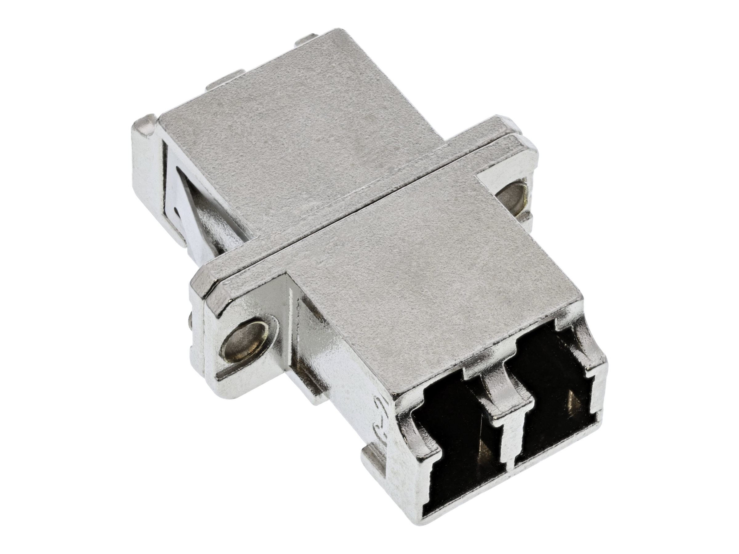 INLINE LWL Metall-Kupplung Duplex LC/LC multimode Keramik-Huelse zum Einbau INLINE LWL Metall-Kupplung Duplex LC/LC multimode Keramik-Huelse zum Einbau