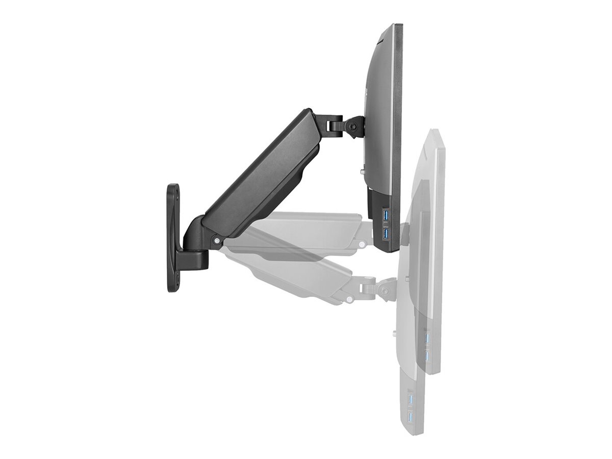 NEOMOUNTS wall mounted gas spring monitor arm 2 pivots VESA 100x100