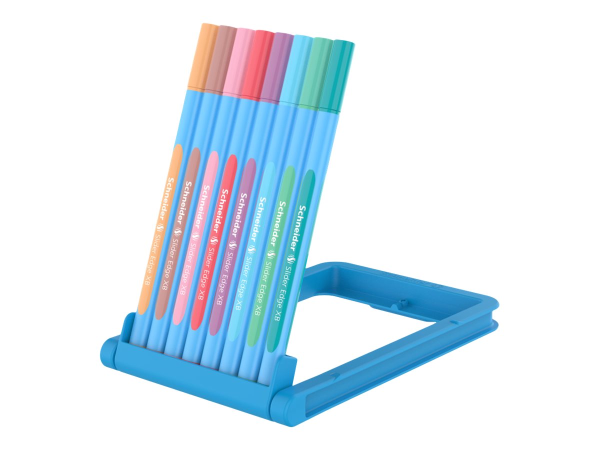 Schneider Kugelschreiber Slider Edge XB Pastell hellblau/dunkelblau, Schreibfarbe: farbsortiert, 8 St. Schneider Kugelschreiber Slider Edge XB Pastell hellblau/dunkelblau, Schreibfarbe: farbsortiert, 8 St.