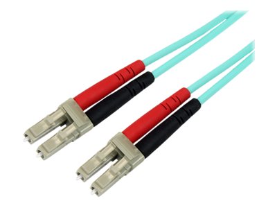 STARTECH.COM 10Gb Aqua LC/LC Duplex 50/125 Multimode LSZH Fiber Cable