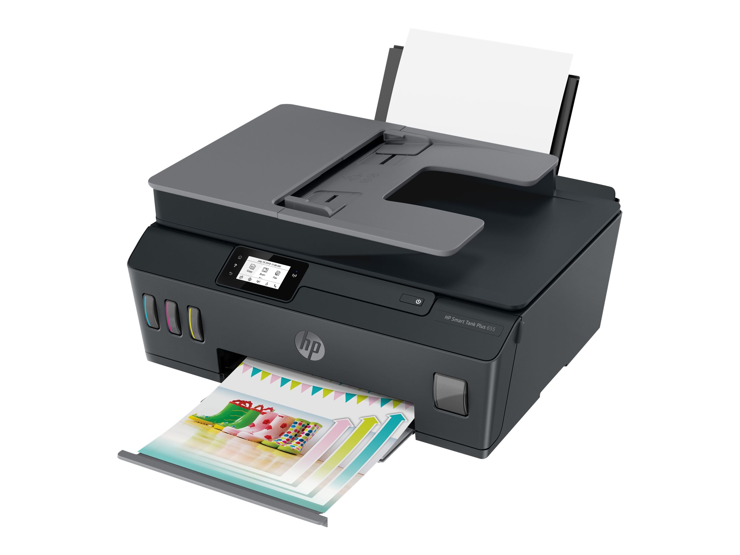 HP Smart Tank Plus 655 Wireless All-in-One 4 in 1 Tintenstrahl-Multifunktionsdrucker grau HP Smart Tank Plus 655 Wireless All-in-One 4 in 1 Tintenstrahl-Multifunktionsdrucker grau
