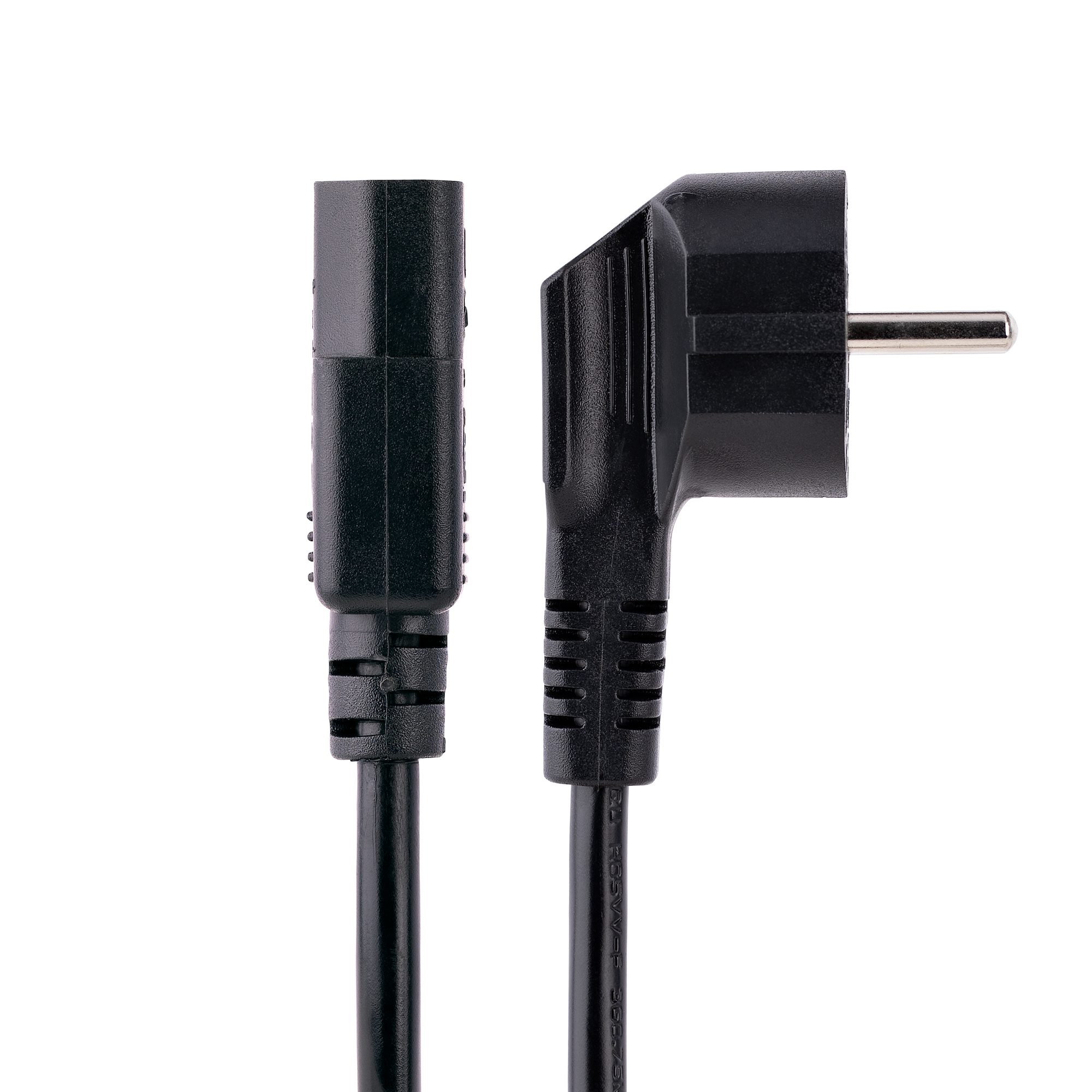 STARTECHCOM 3m 10ft Computer Power Cord 18AWG EU Schuko to C13 10A 250V Black Replacement AC PC Power Cord TVMonitor Power Cable