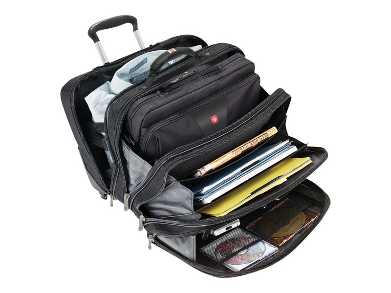 Wenger Patriot 2-teiliges Business-Set mit Comp-U-Roller - schwarz