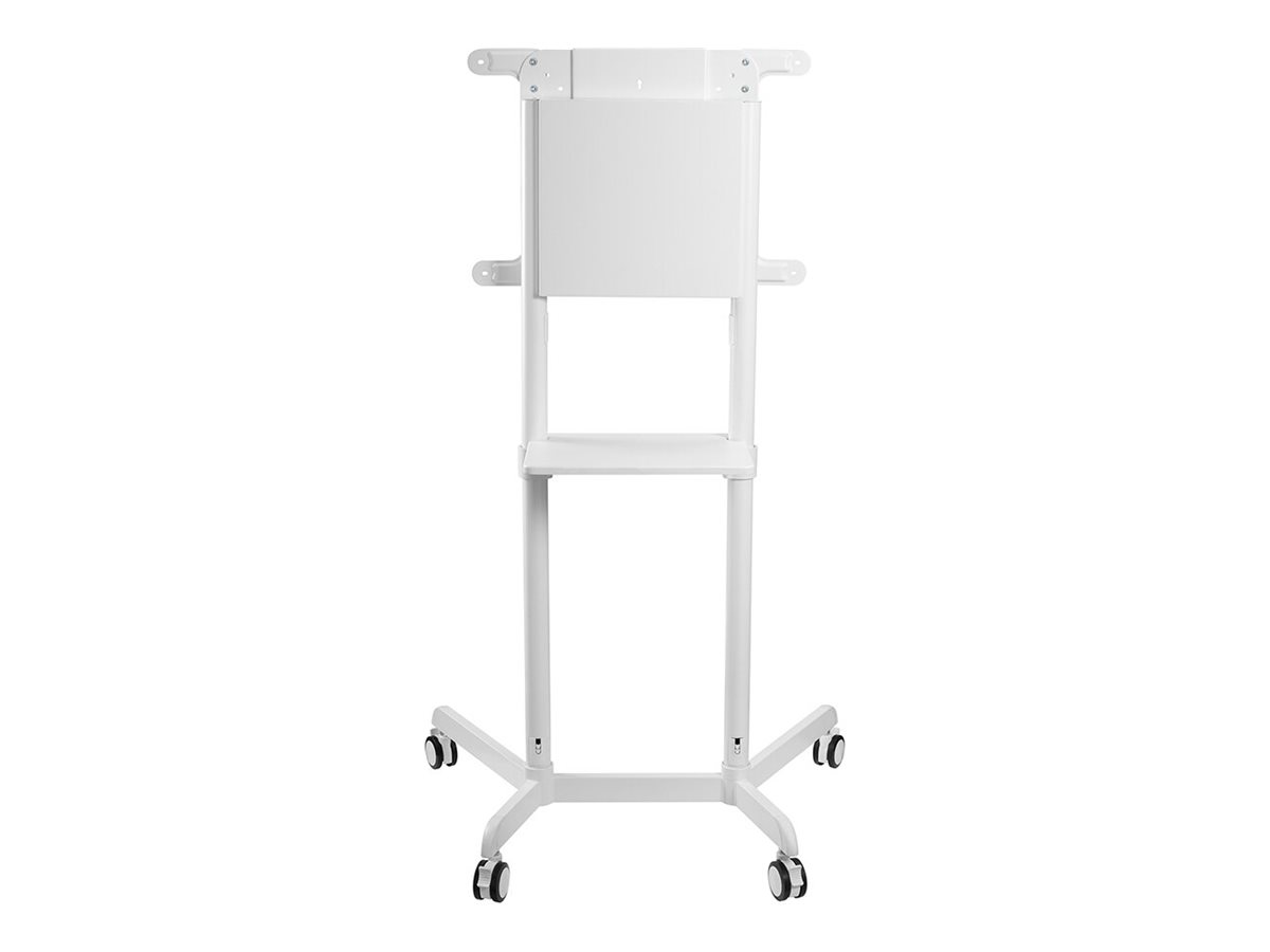 NEOMOUNTS TV/Monitor FloorStand Rollwagen 94-177,8cm 30-70Zoll max 70kg Höhe 137cm Neigbar Rotierbar weiss