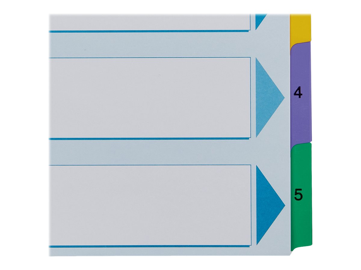 Esselte Ordnerregister Vollformat 1-5 farbig 5-teilig, 1 Satz Esselte Ordnerregister Vollformat 1-5 farbig 5-teilig, 1 Satz