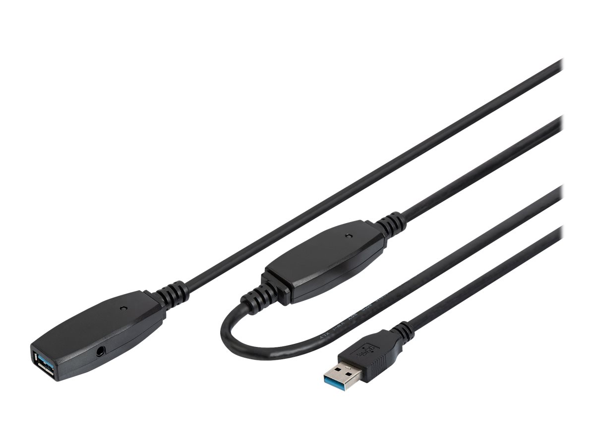 DIGITUS Aktives USB 3.0 Verlängerungskabel, 15m