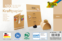 folia Tonpapier Kraftpapier braun 120 g/qm 100 Blatt folia Tonpapier Kraftpapier braun 120 g/qm 100 Blatt