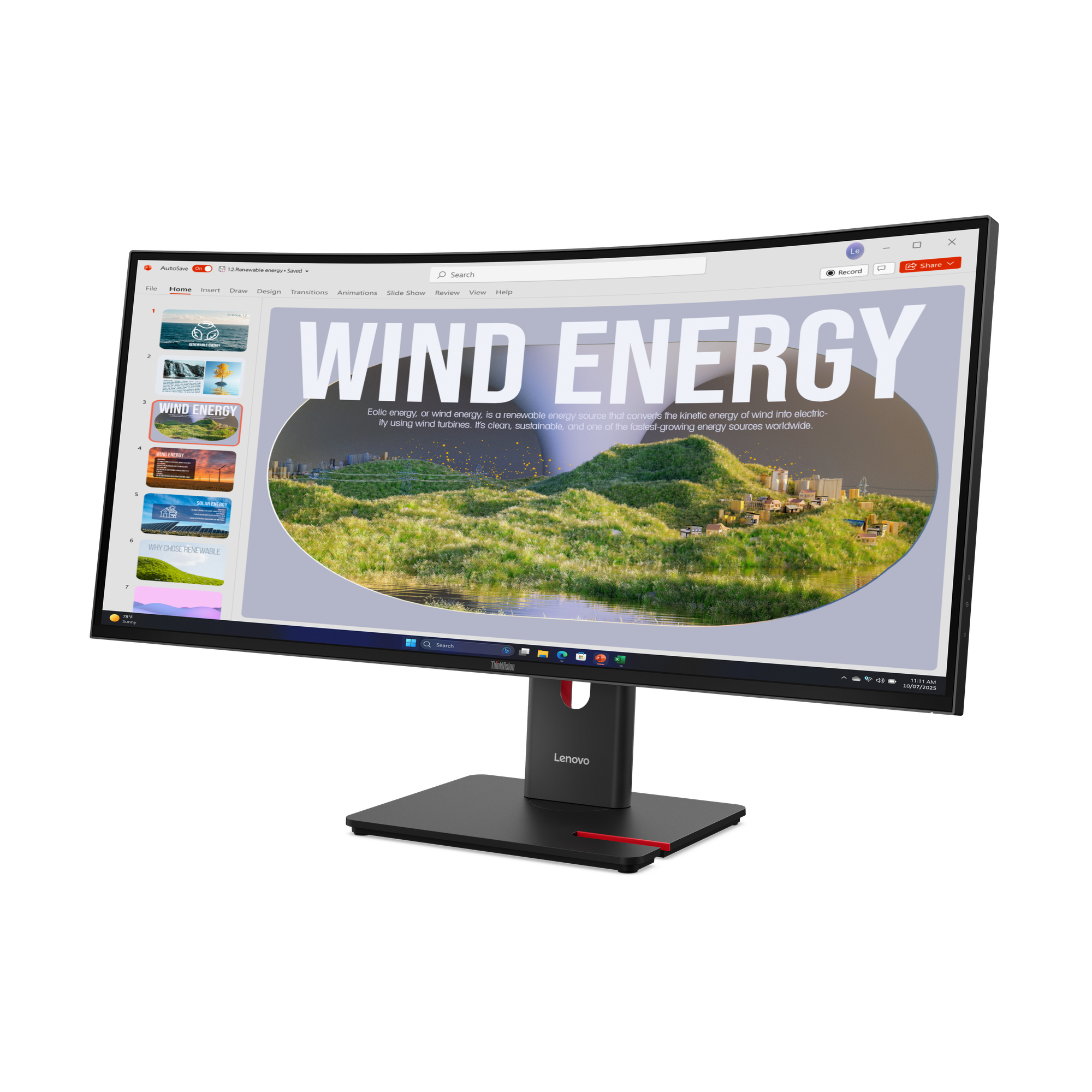 Lenovo ThinkVision T34WD40 LEDMonitor 86,4cm 34 curved
