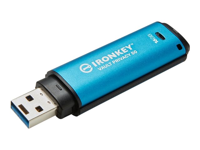 KINGSTON 16GB IronKey Vault Privacy 50 USB AES-256 Encrypted FIPS 197 KINGSTON 16GB IronKey Vault Privacy 50 USB AES-256 Encrypted FIPS 197