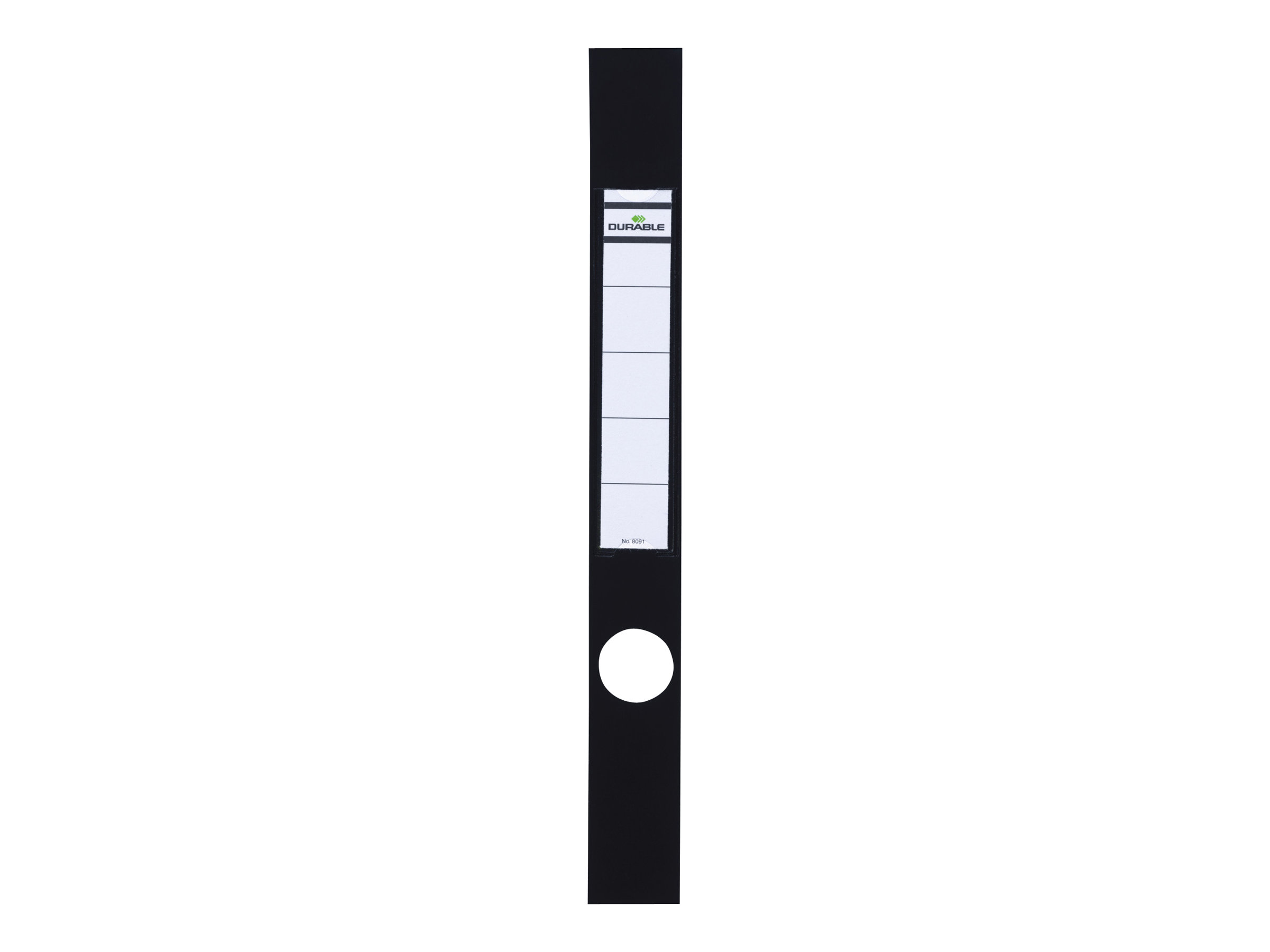 10 DURABLE Ordneretiketten ORDOFIXÂ® schwarz fÃ¼r 5,0 cm RÃ¼ckenbreite