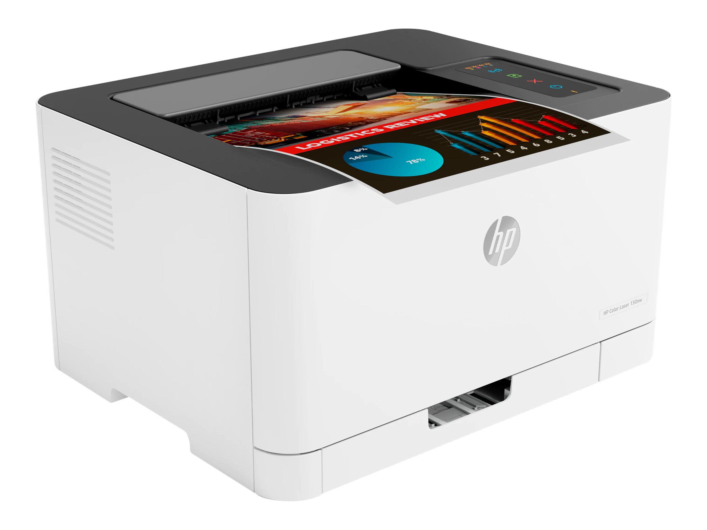 HP Color Laser 150nw Farb-Laserdrucker grau