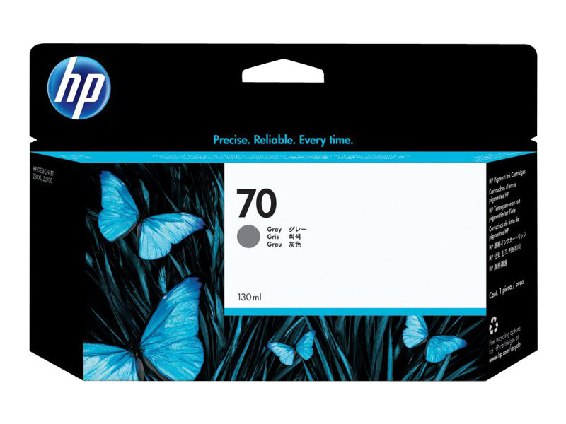 HP 70 original Ink cartridge C9450A grey standard capacity 130ml 1-pack with Vivera Ink cartridge HP 70 original Ink cartridge C9450A grey standard capacity 130ml 1-pack with Vivera Ink cartridge