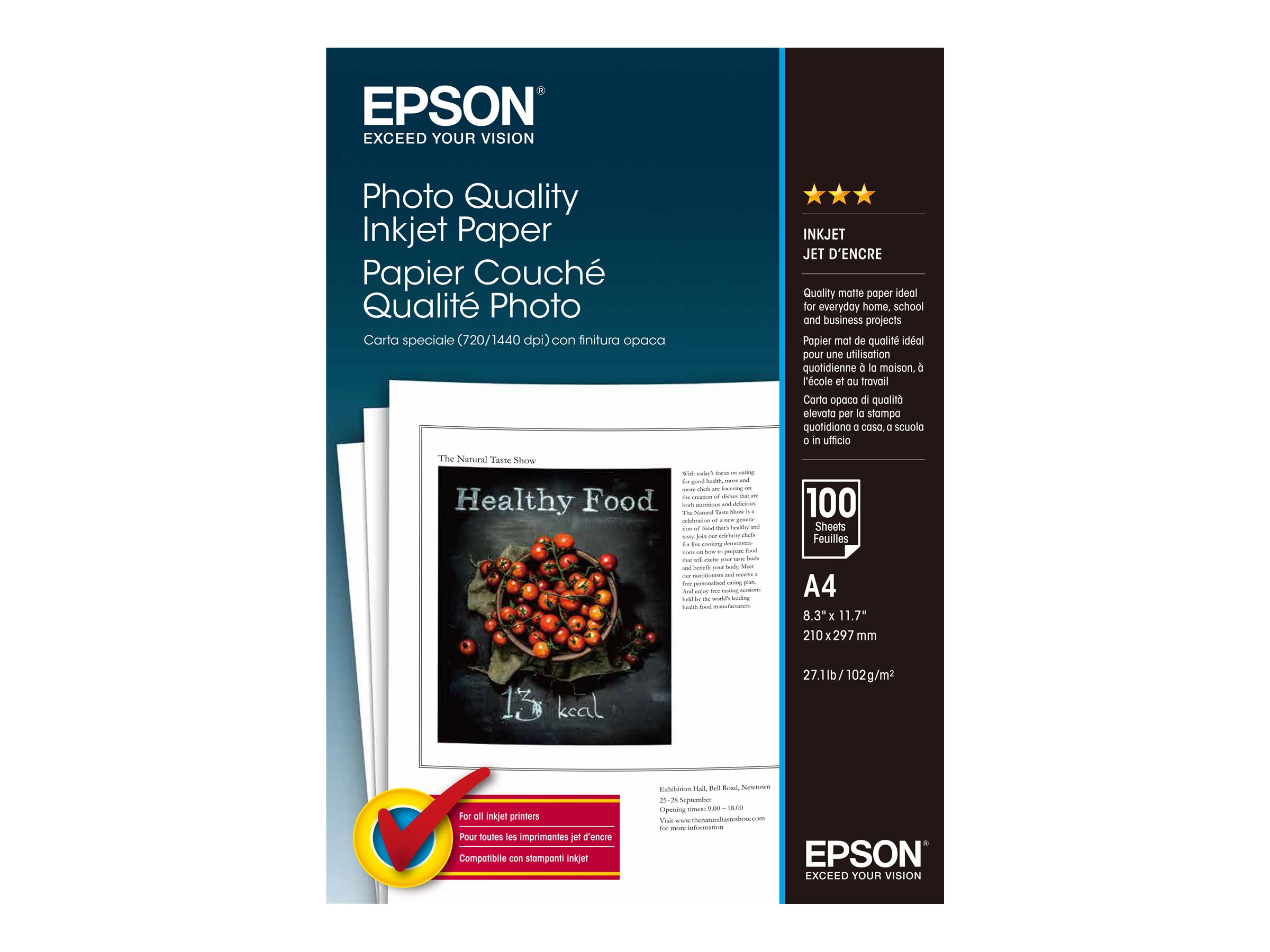 EPSON Fotopapier S041061 DIN A4 matt 102 g/qm 100 Blatt