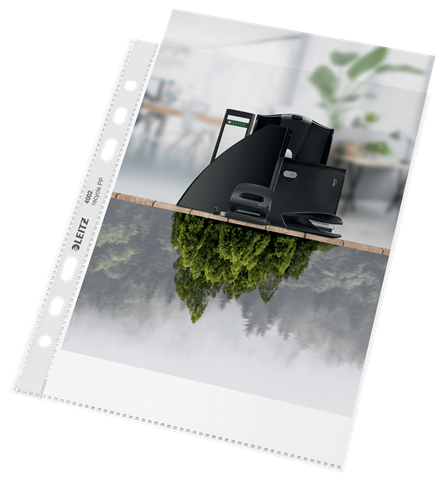 LEITZ Prospekthüllen recycle 4002 DIN A5 transparent genarbt 0,10 mm, 25 St