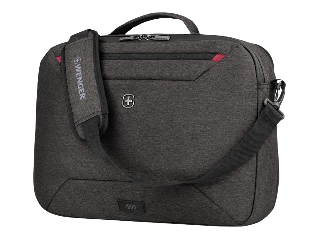 Wenger MX Commute 16-Zoll-Laptop-Tasche mit Rucksacktraegern - grau