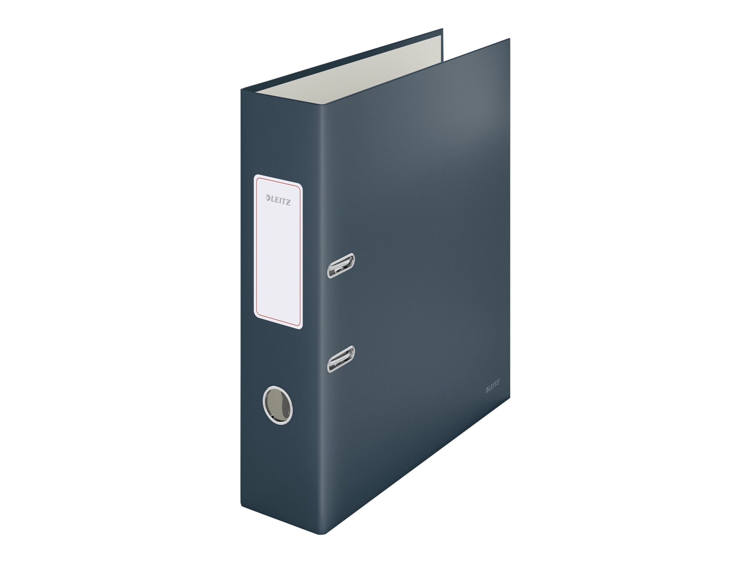 LEITZ Cosy Soft-Touch Ordner samtgrau stabile Pappe 8,0 cm DIN A4