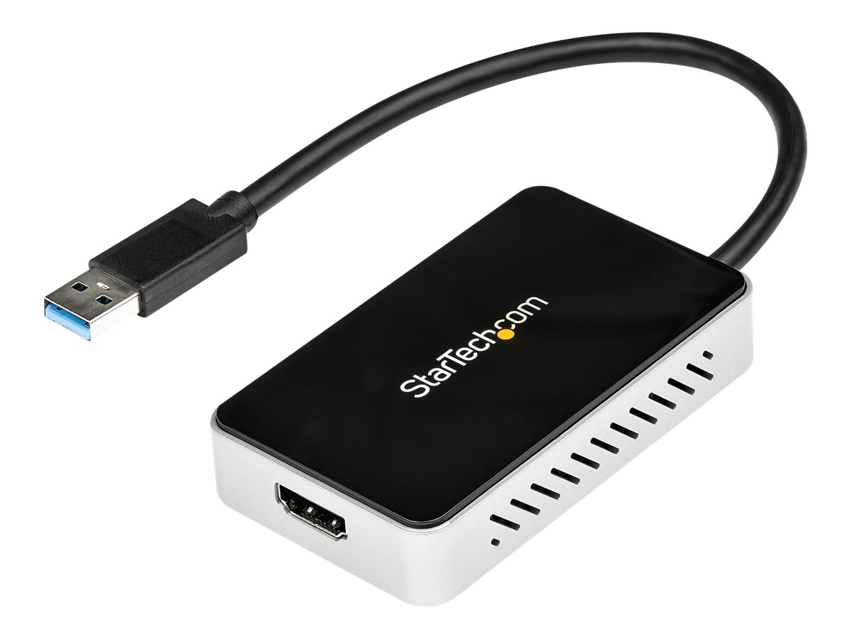 STARTECH.COM USB 3.0 Super Speed auf HDMI Multi Monitor-Adapter - Externe Grafikkarte mit 1 Port USB Hub - 1920x1200/ 1080p