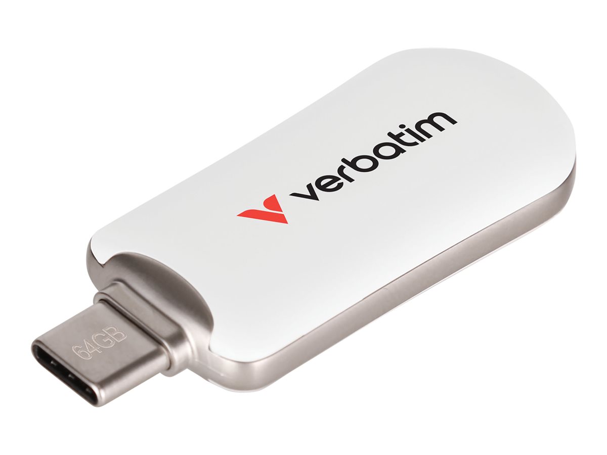 Verbatim Plectra USB-C Flash Drive 64GB weiss Verbatim Plectra USB-C Flash Drive 64GB weiss