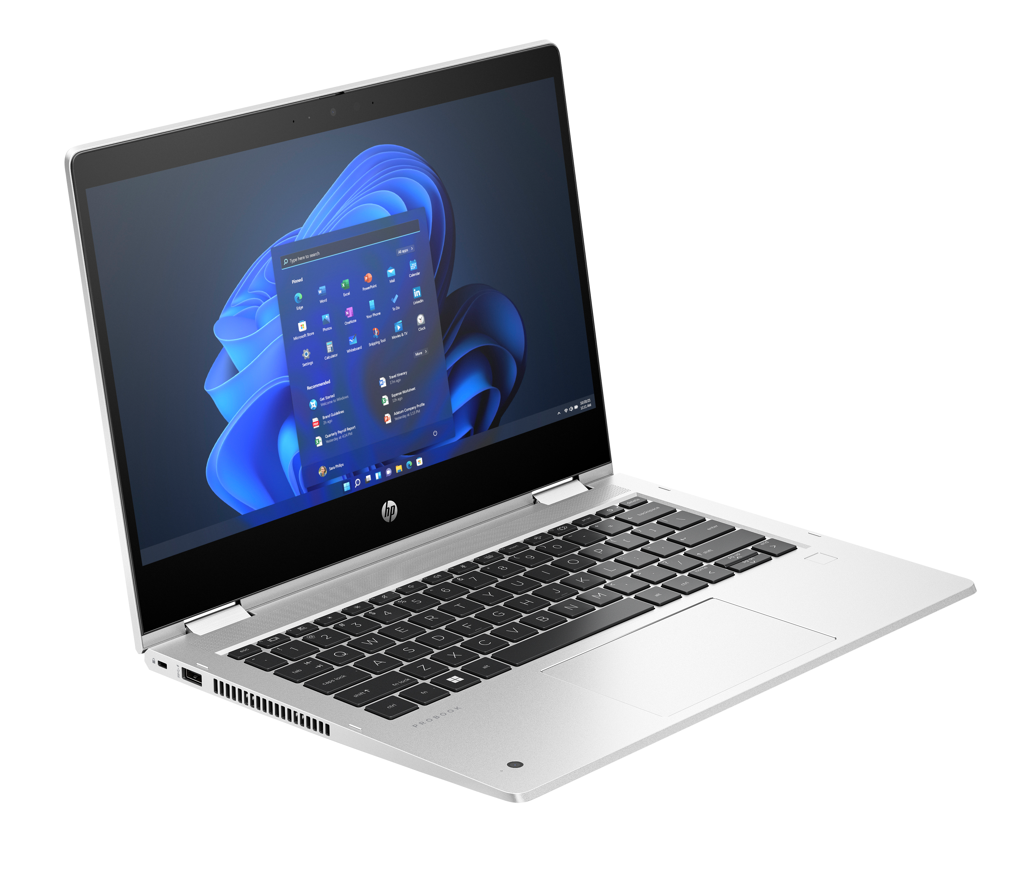 HP Pro x360 435 G10 AMD Ryzen 7 7730U 33,8cm 13,3Zoll FHD BV 400 Touch 2x16GB 1TBPCIe NVMeSSD UMA WiFi 6E BT FPR W11P 3J Gar DE