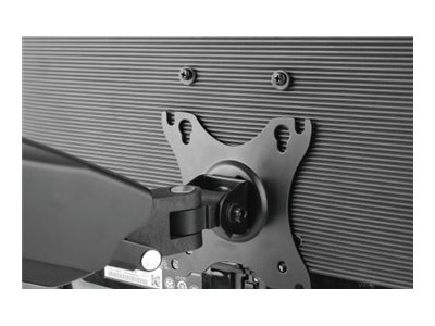 MANHATTAN Tischhalterung mit Gasdruckfeder für zwei Monitore 43,18 bis 81,28cm von 17 bis 32 Zoll und bis zu 9 kg pro Arm Aluminium