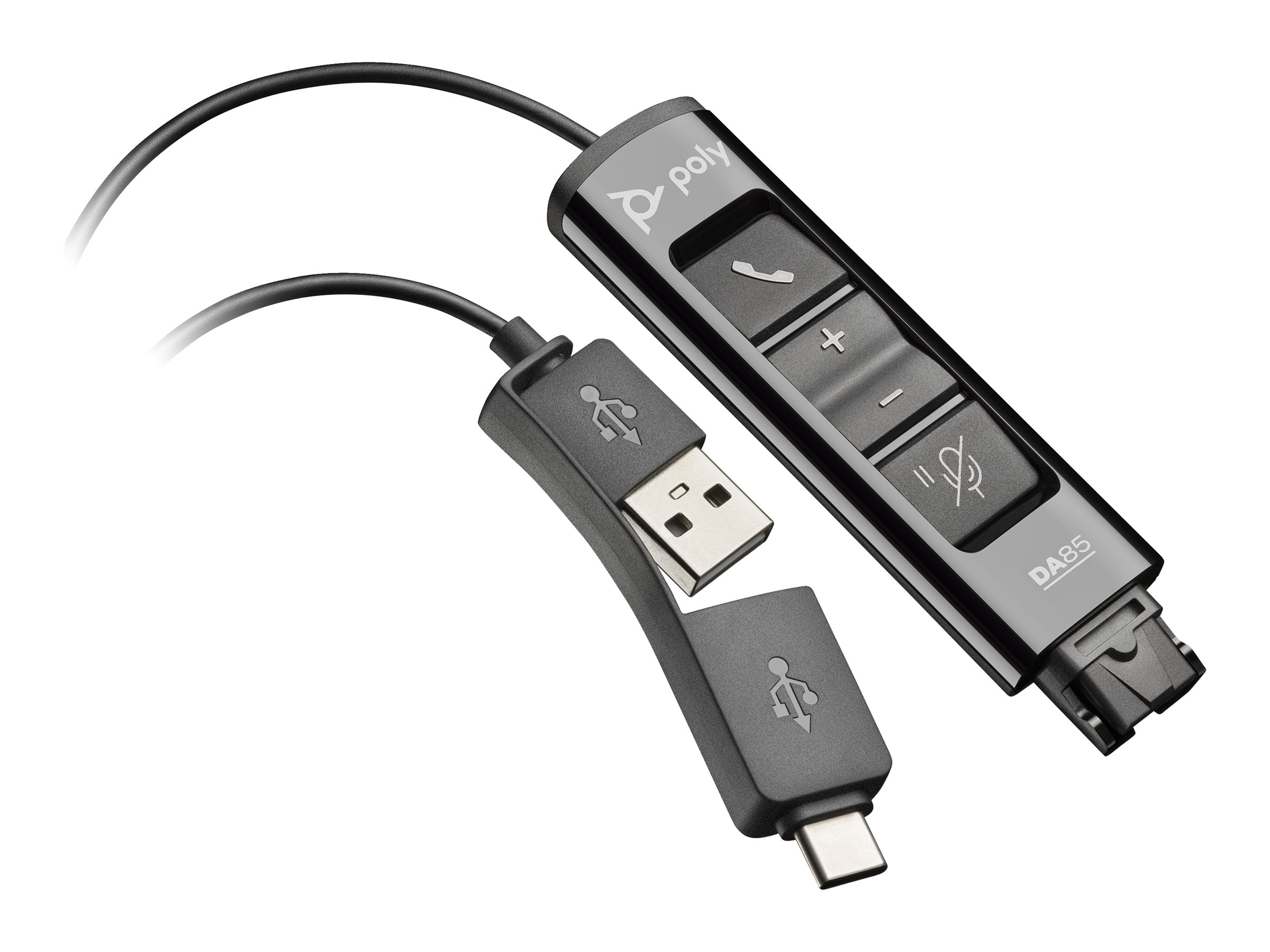 Poly DA85 Wideband QD auf USB-Adapter (USB-A & USB-C)