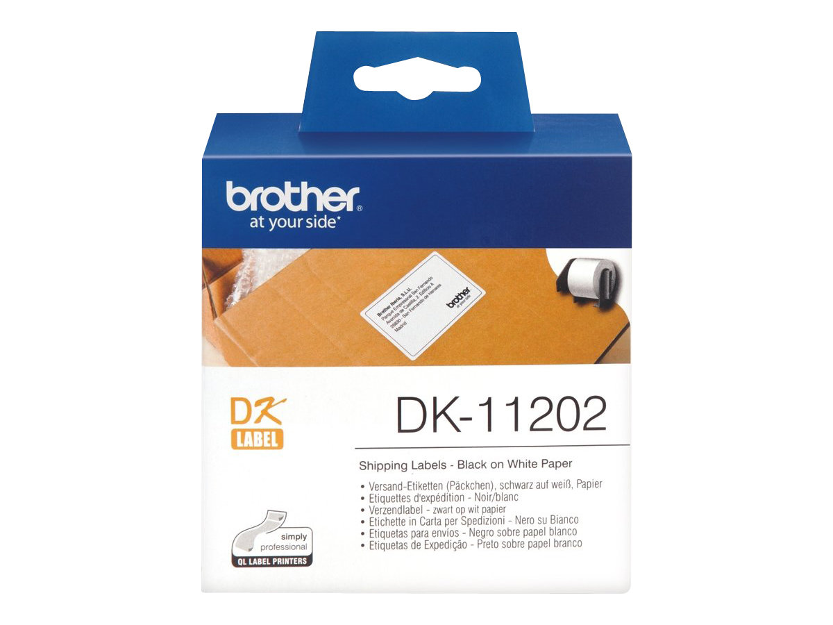 Brother DK11202 - 62 mm - Schwarz auf Weiß