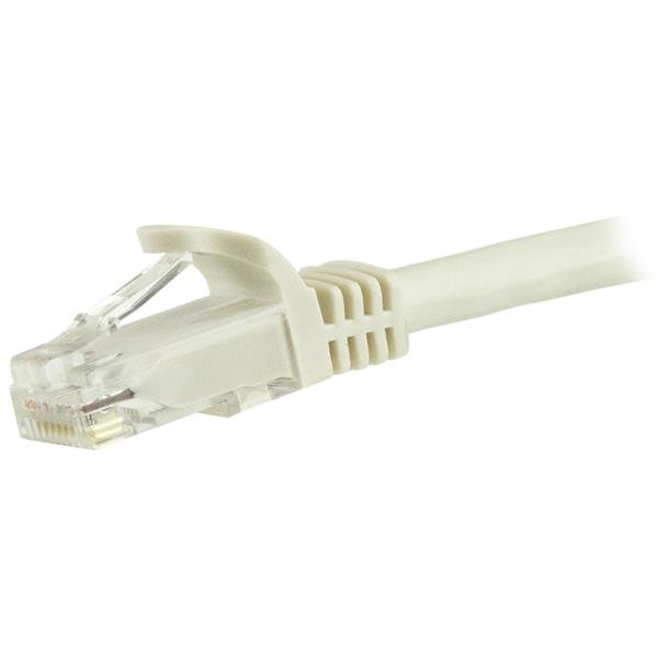 STARTECHCOM 5m Cat6 UTP RJ45 Gigabit Patchkabel Snagless Cat 6 Netzwerkkabel mit Schutzmanschette Cat6 PatchKabel Weiss