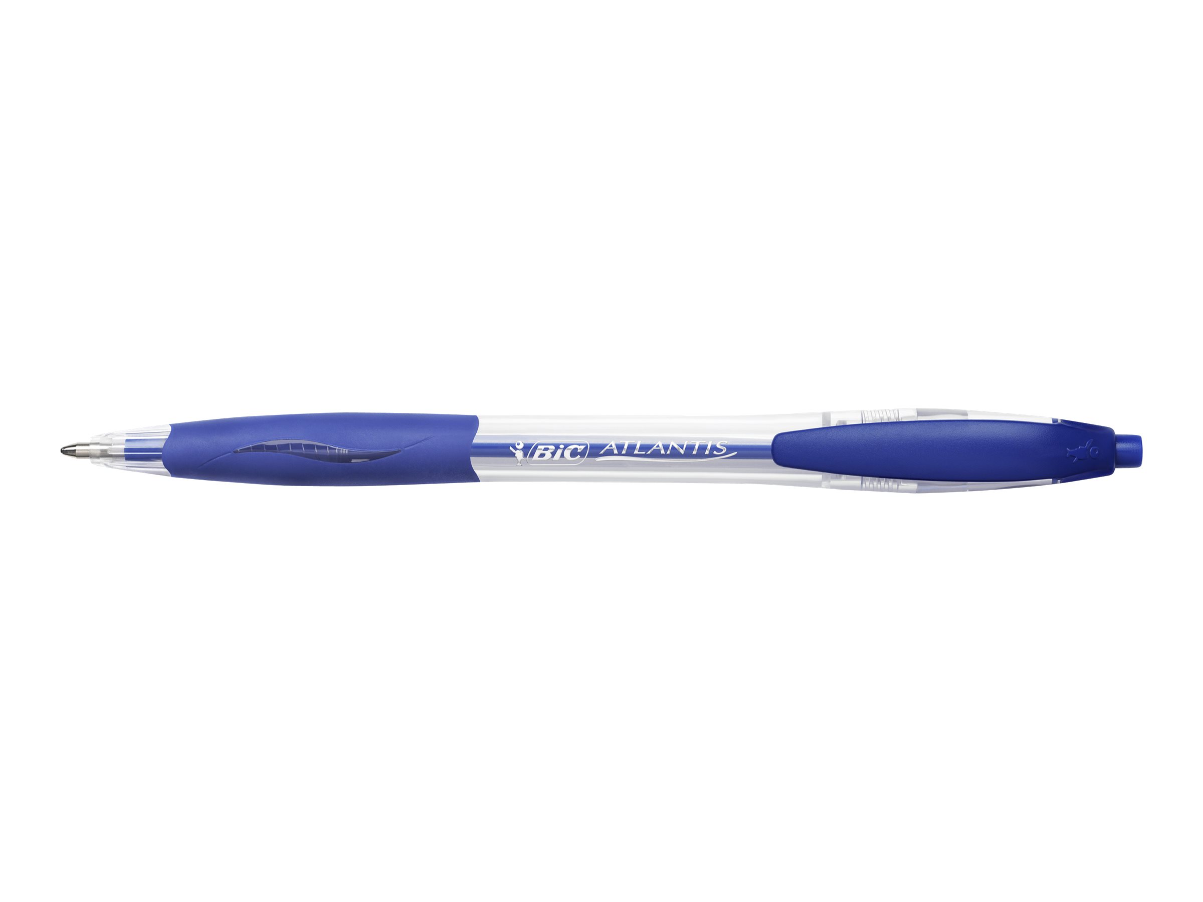 BIC Kugelschreiber ATLANTIS Classic blau/transparent, Schreibfarbe: blau, 1 St.