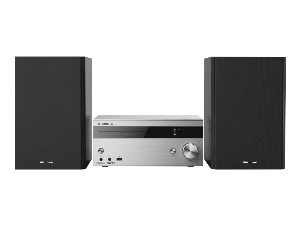 Grundig CMS 4000 BT DAB HeimAudioMikrosystem Schwarz Silber 100 W 6 Ohm DAB,PLL,UKW VFD