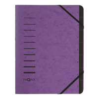 PAGNA Ordnungsmappe 7 Faecher violett PAGNA Ordnungsmappe 7 Faecher violett