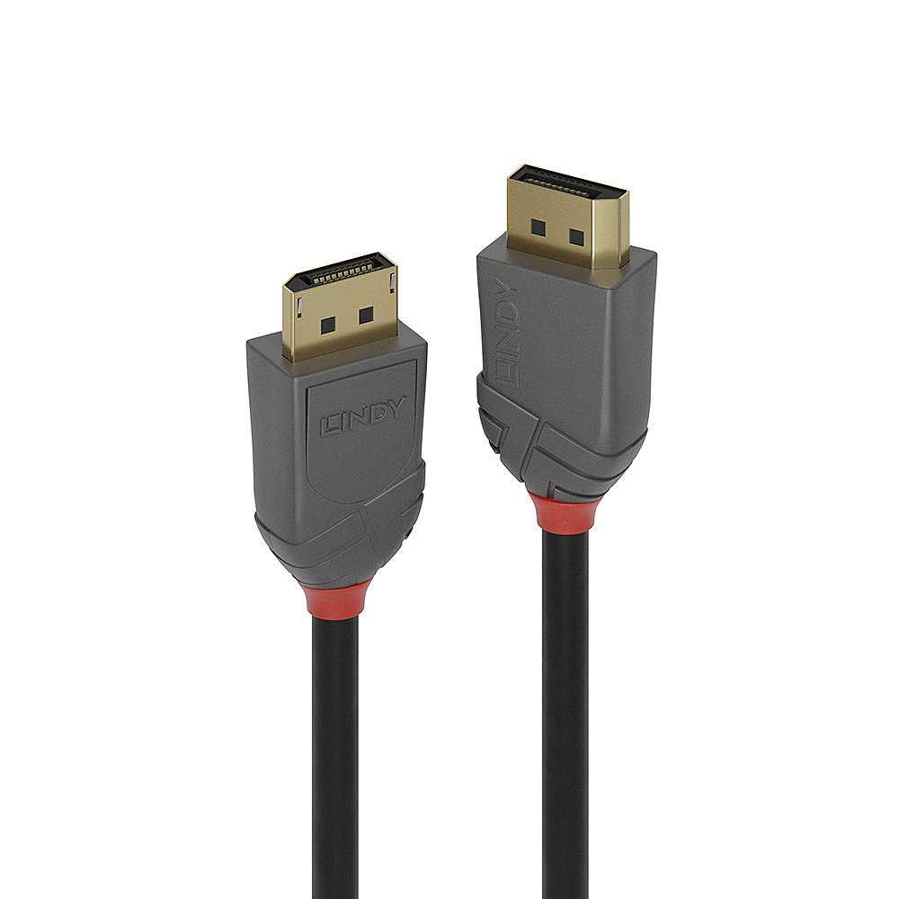 LINDY 2m DisplayPort 1.4 Kabel Anthra Line LINDY 2m DisplayPort 1.4 Kabel Anthra Line