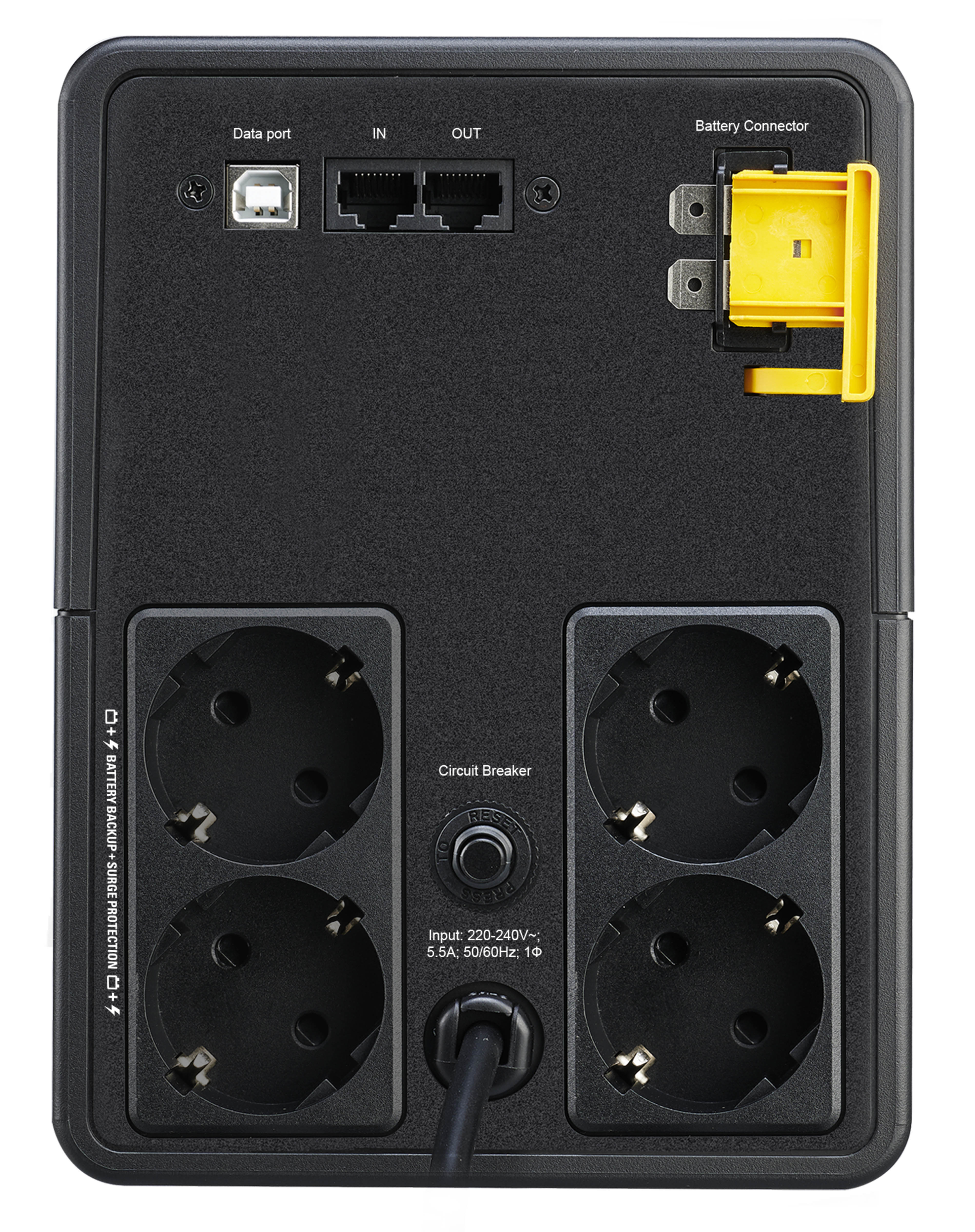 APC BackUPS BX Series BX1200MIGR UPS AC 230V 650Watt 1200VA 9Ah output connectors 4